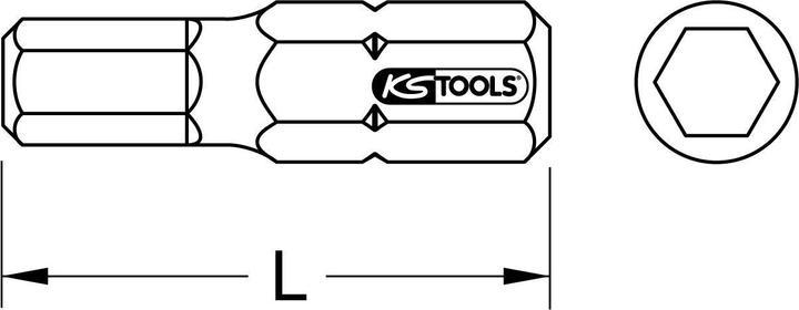 Produktbild KS Tools 1/4" TIN Bit (8 mm)