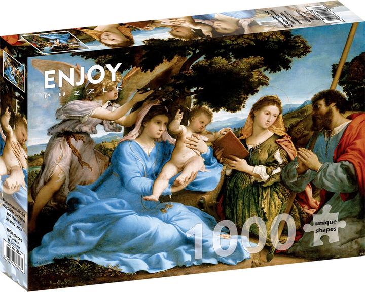 Actual product image Enjoy Puzzle ENJOY-1536 - Madonna and Child with Saints Catherine and Thomas, Jigsaw Puzzle, 1000 pieces (1000 pieces)