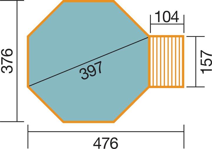 Produktbild Weka Holzbau 593 B (Ø 397 x 116 cm)