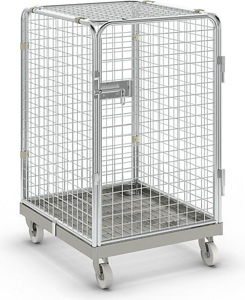 Produktbild kaiserkraft Antidiebstahlbehälter mit Stahl-Rollplatte (500 kg)