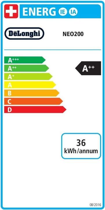 Energie-Label De'Longhi Dolce Gusto NEO200 (NESCAFÉ Dolce Gusto, CH-Stecker)