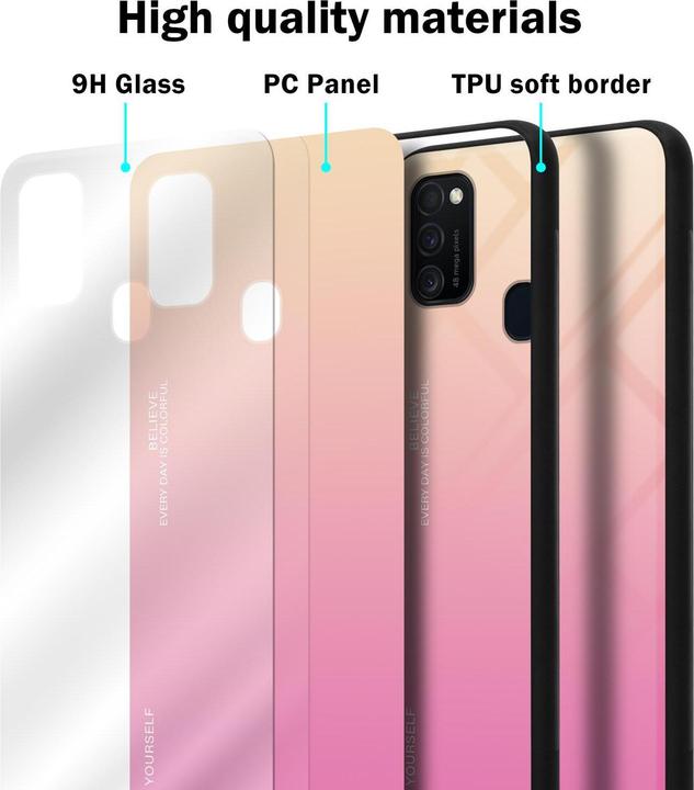 Immagine prodotto Cadorabo Copertura in vetro TPU 2 colori (Samsung Galaxy M21, Samsung Galaxy M30s)