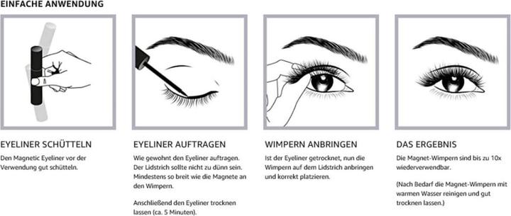 Actual product image GL Beauty Magnetic Lashes Set No. 3 (Artificial eyelashes)