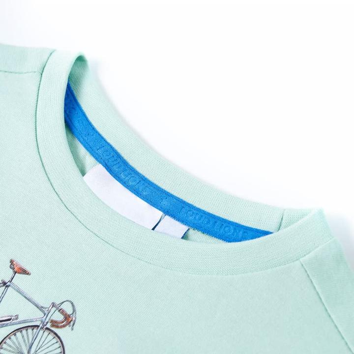 Immagine prodotto VidaXL Maglietta per bambini Verde menta chiaro 92,Materiale: 100 (92)
