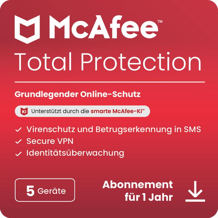 Total Protection - 5 Geräte (5 User, 5 Geräte/User, 12 Monate)