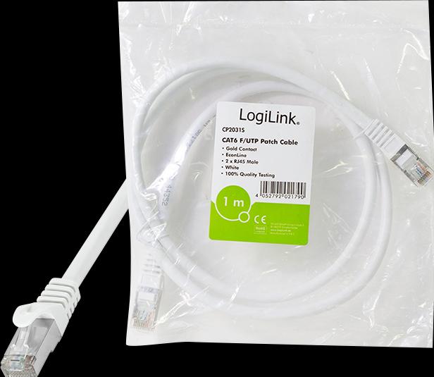 Produktbild LogiLink Netzwerkkabel (F/UTP, CAT6, 0.50 m)