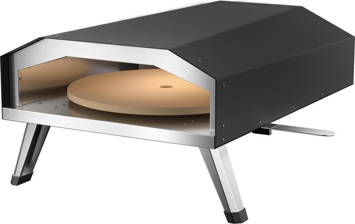 Produktbild Toboli Gas Pizzaofen Pizzastein Ø330mm Drehfunktion tragbar Garten Outdoor Pizza (Pizzaofen Gas)