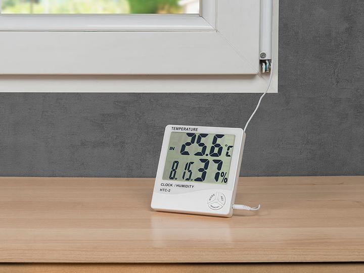 Produktbild Pearl Digitales Thermometer & Hygrometer mit Aussensensor