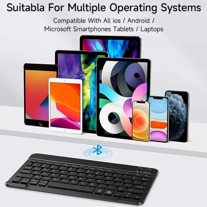 Produktbild Lobwerk 3in1 Bluetooth Tastatur (Schwarz) + Maus + Cover für Samsung Galaxy Tab S9 2023 SM-X710/X716B/X718U (X)