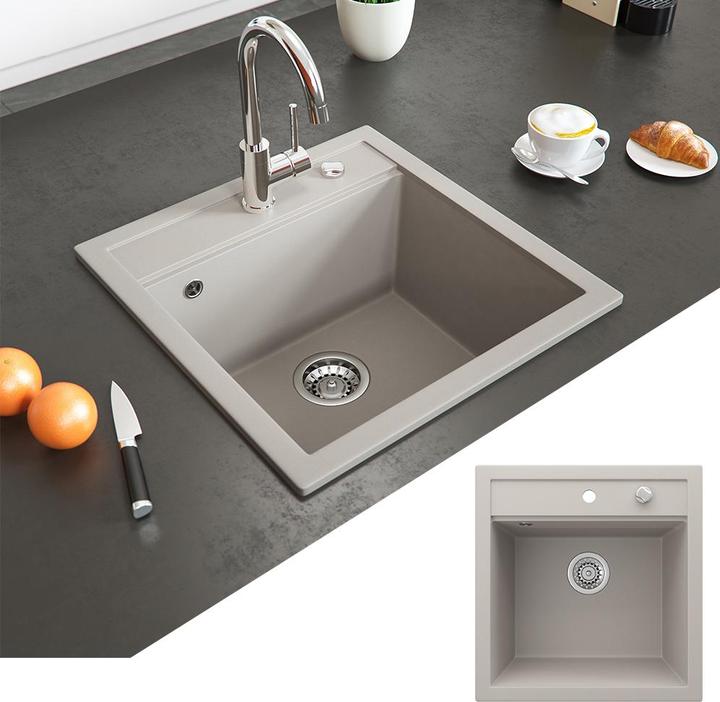 Actual product image Bergström Tesa (Fitted sink, 49 cm, 50 cm)