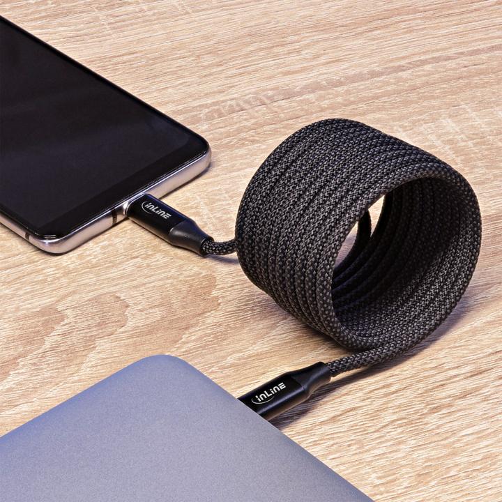 Actual product image InLine Magnetic USB-C cable (2 m, USB 2.0, 100 W)