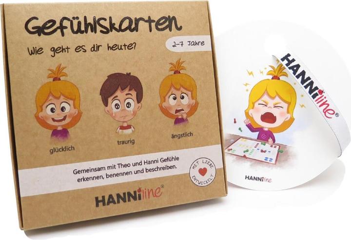 Actual product image Hanniline Feeling cards for children between 2 - 7 years old (German)