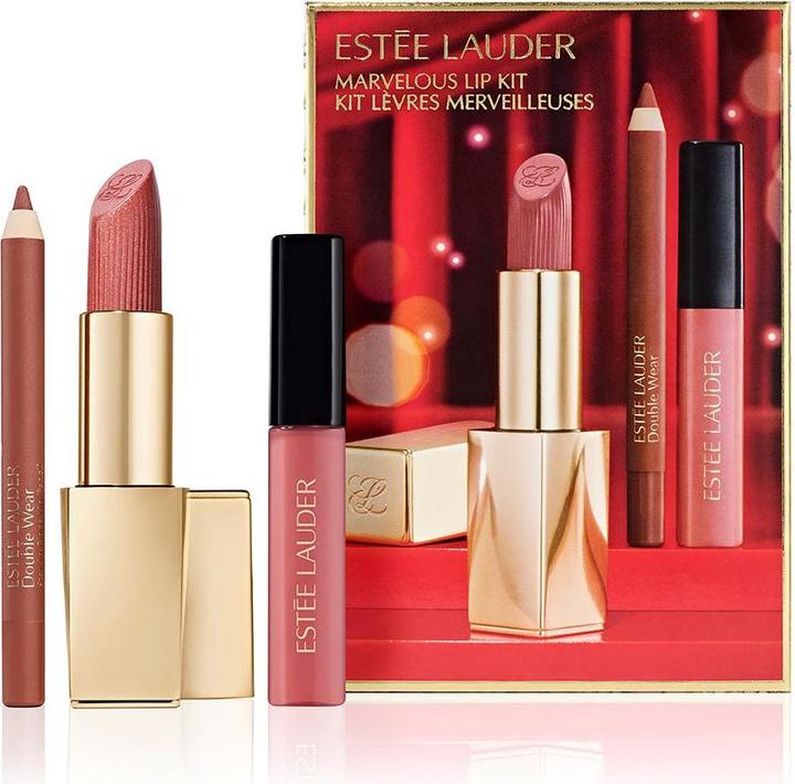 Immagine prodotto Estée Lauder Speciale - Kit labbra nude (818 (dimensione originale), Svela (4,6 ml), 008 (8g))