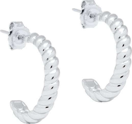 Candy Creolen Twist, 925 Sterling Silber (925er Sterling Silber)