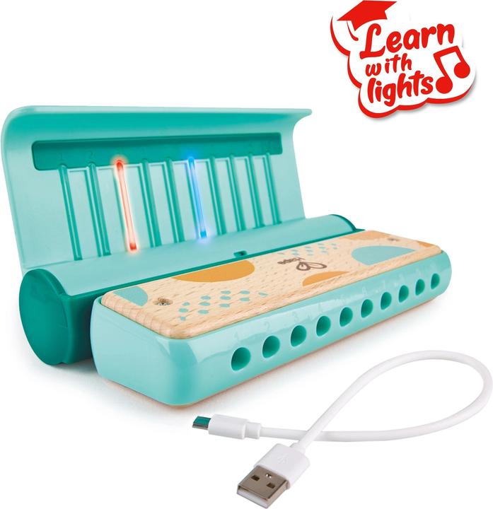 Actual product image Hape Bright learning harmonica (English, German)