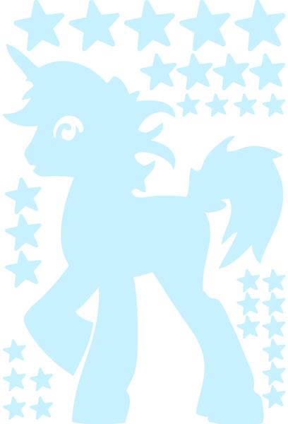 Image du produit DigitalhenDesign Glow-in-the-Dark Licorne et étoiles