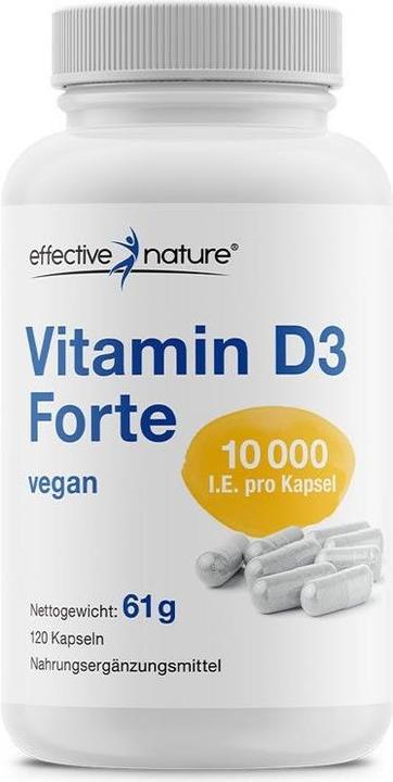Effective Nature Vitamin D3 Forte (120 Stück, Kapseln, 61 g)