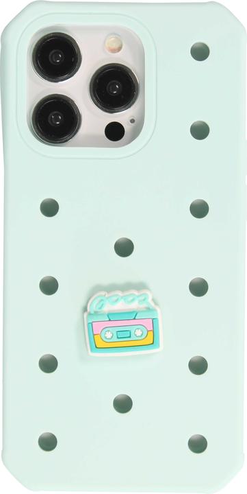 Produktbild PhoneLook Trendige Aufsteck-Sticker 3D für Silikonhülle mit Löcher Vintage Retro Casette