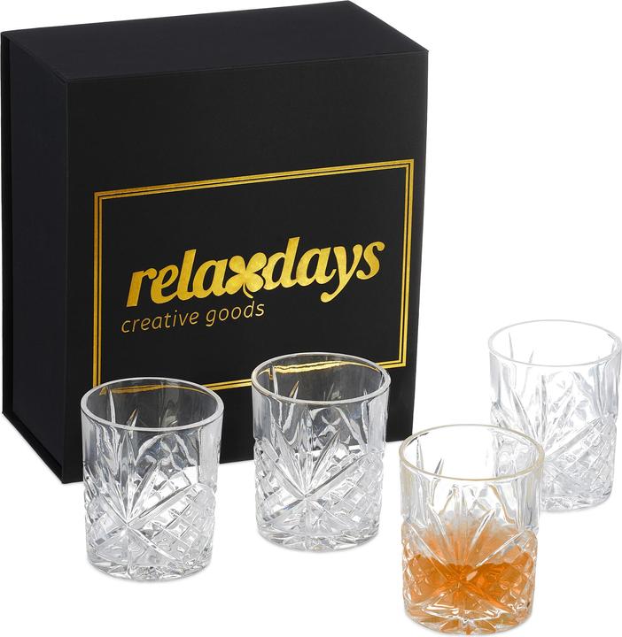Produktbild Relaxdays 4x Whiskygläser