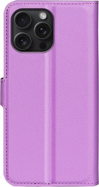 Produktbild MU Classic Litchi Leder Bookcover Series (Apple iPhone 16 Pro)