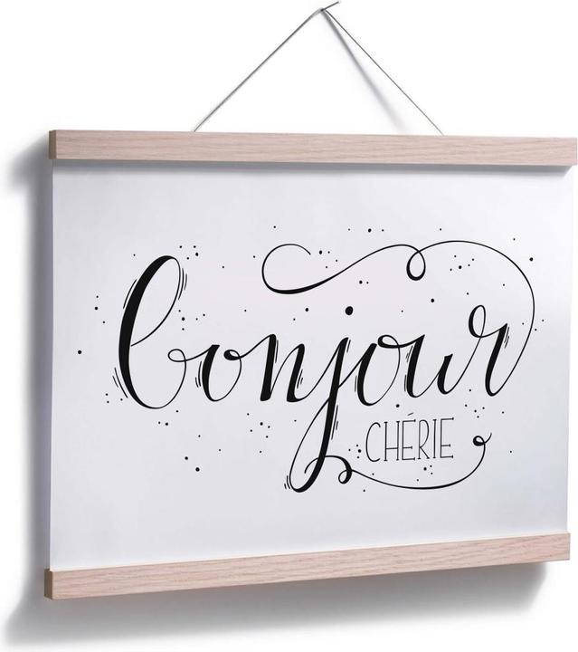 Produktbild Trenddeko Bonjour Chérie - weiss (120 x 100 cm)