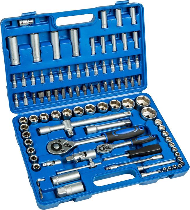 Actual product image tectake Steckschlüsselsatz (1/4", 1/2", 4 mm, 4.5 mm, 5 mm, 5.5 mm, 6 mm, 7 mm, 8 mm, 9 mm, 10 mm, 11 mm, 12 mm, 13 mm, 14 mm, 15 mm, 16 mm, 17 mm, 18 mm, 19 mm, 20 mm, 21 mm, 22 mm, 23 mm, 24 mm, 27 mm, 30 mm, 32 mm)