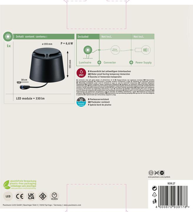 Produktbild Paulmann Plug & Shine Path (350 lm, IP67)