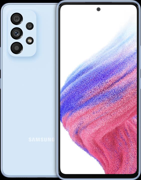 Produktbild Samsung Galaxy A53 5G EU (256 GB, Awesome Blue, 6.50", Dual SIM, 64 Mpx, 5G)
