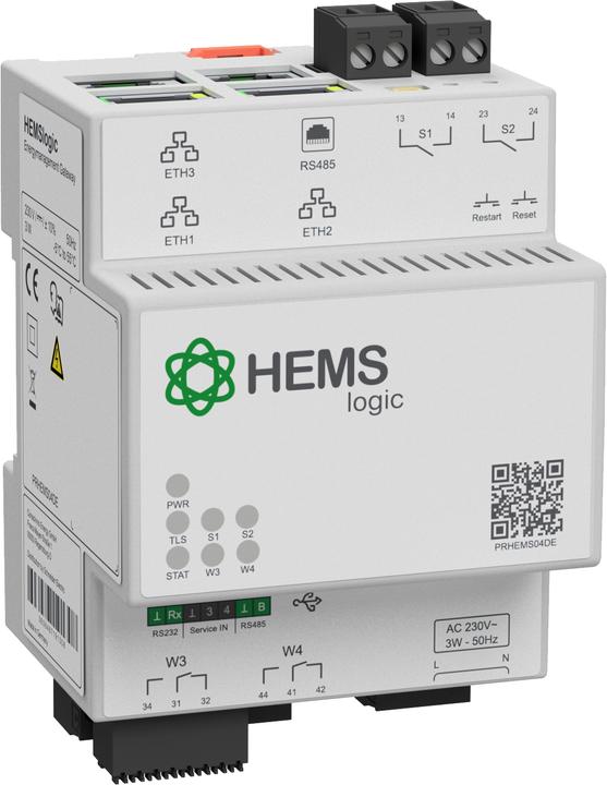 Produktbild Schneider Electric HEMSlogic Gateway EnWGPar.14a 230V 4TE PRHEMS04DE