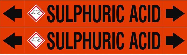 Actual product image Brady ASME - Pipe markers - Sulphuric Acid