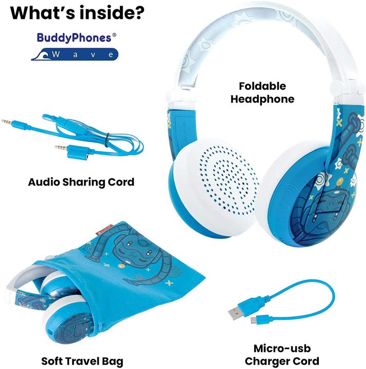 Actual product image Buddyphones Wave children's headphones