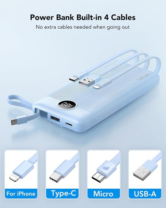 Image du produit Vrurc Banque d'alimentation (10000 mAh, 12 W)
