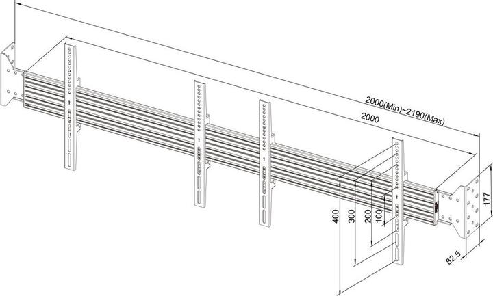 Produktbild Multibrackets Dual Halterung 2 x 32"-75", schwarz, max 2x40kg