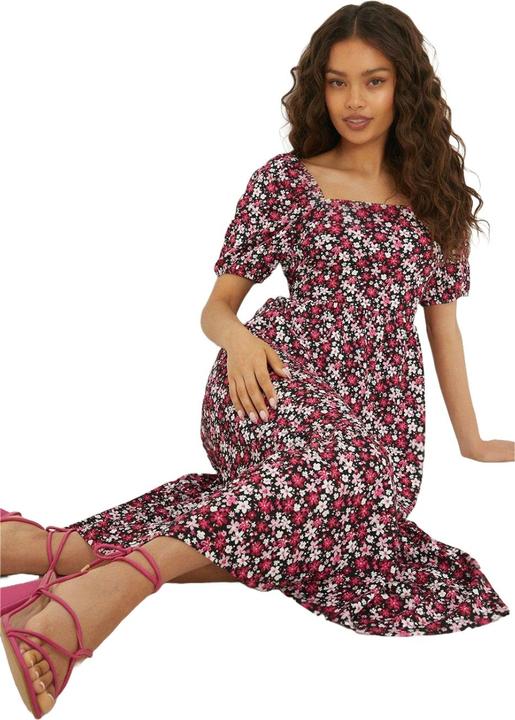 Immagine prodotto Dorothy Perkins Vestito Midi Piccola Stampa alla Moda Multilivello Donna (32)