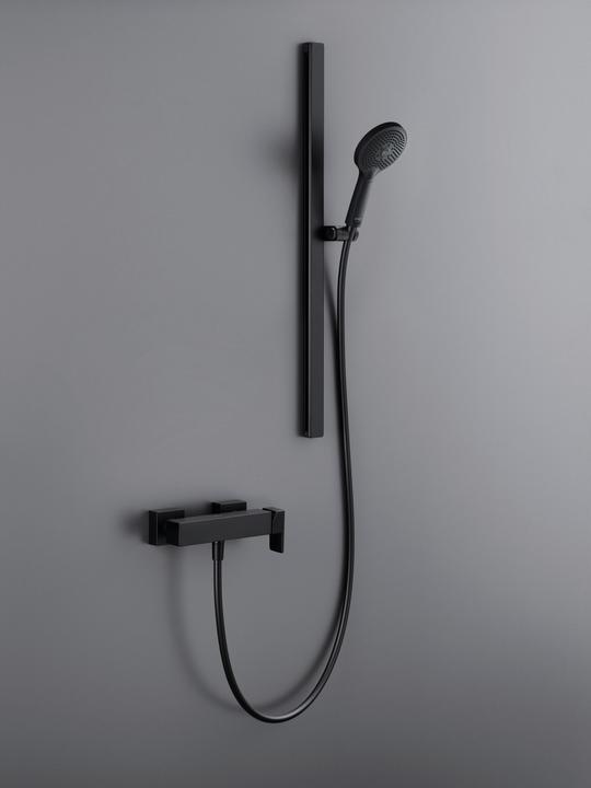 Actual product image Duravit Showers and accessories Shower rail 800 black matt