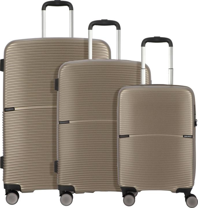 Worldpack San Francisco 4 Rollen Kofferset 3-teilig (203 l, XL (ab 115l))