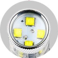 Actual product image Hermex 1x H16 12 SMD LED 60W Headlight Fog Light Daytime Running Light Cree - XENON White (H16)