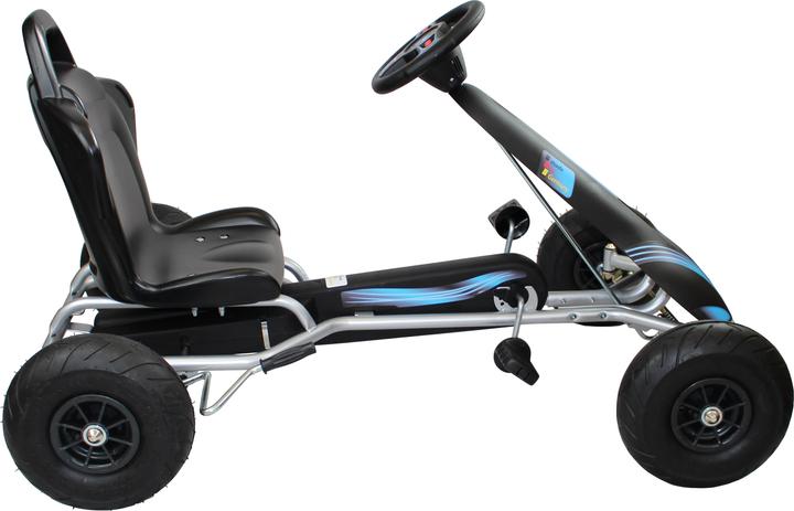 Actual product image Ferbedo GoKart AR8P (Go-kart in silver/blue, from approx. 5-11 years) 112036