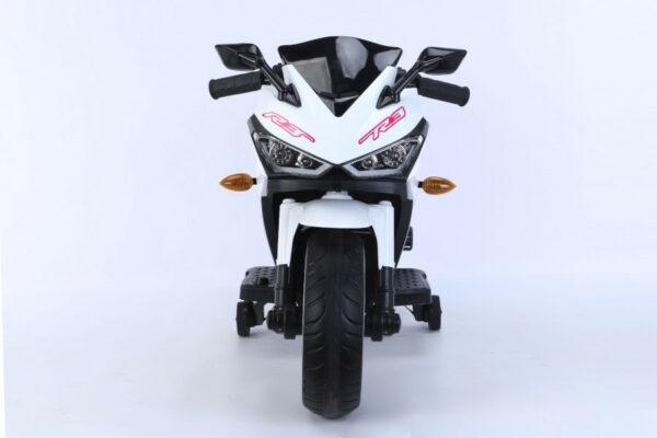 Produktbild Es-toys Elektro Kindermotorrad 888 – 12V 4,5A Akku – mit Stützräder, Musik und Lichter -Weiss (12 V)