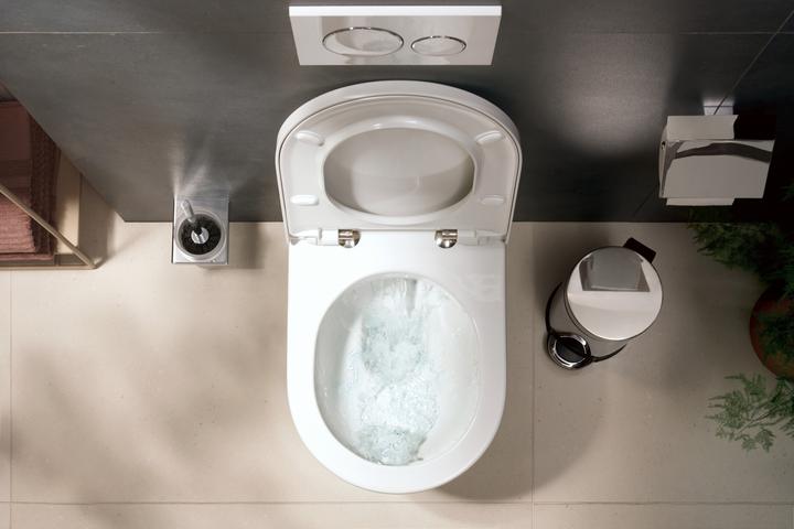 Produktbild hansgrohe EluPura Original S WC-Sitz, mit Deckel, weiss, 365x440x45mm