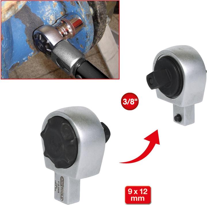 Produktbild KS Tools Einsteck-Umschaltknarre (3/8")