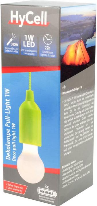 Produktbild Star Trading HyCell Pull-Light GRÜN, inkl. 3 x AAA Batterien (VPE 8 1 D