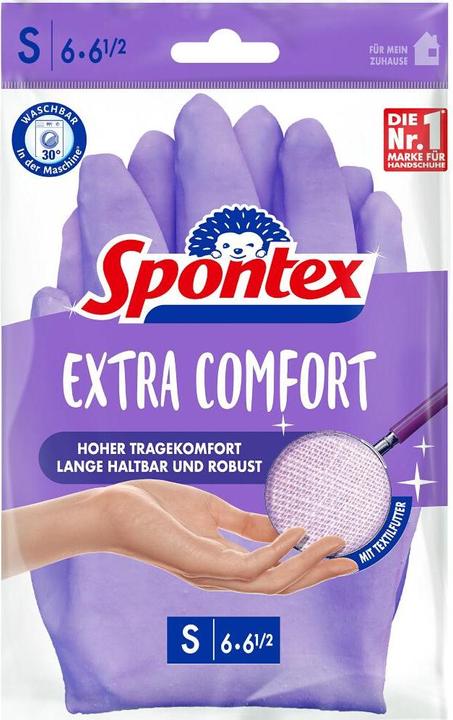 Productafbeelding Spontex Huishoudhandschoenen Extra Comfort maat 6 (6.5)