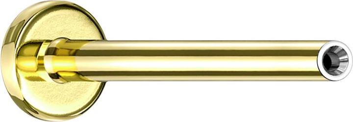 Produktbild Star Piercing Micro Threadless Labret-Stab vergoldet (ohne Messing, Titan G23)