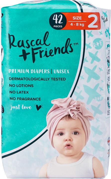 Actual product image Rascal+Friends Premium (Size 2, Pack, 42 Piece)