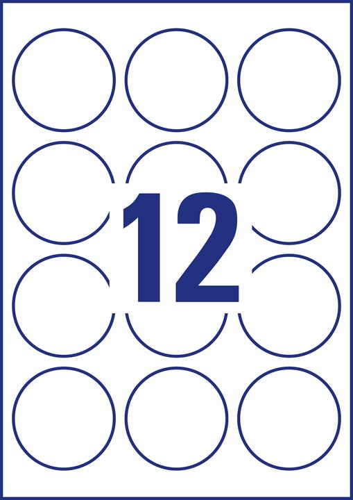 Actual product image Avery Round labels