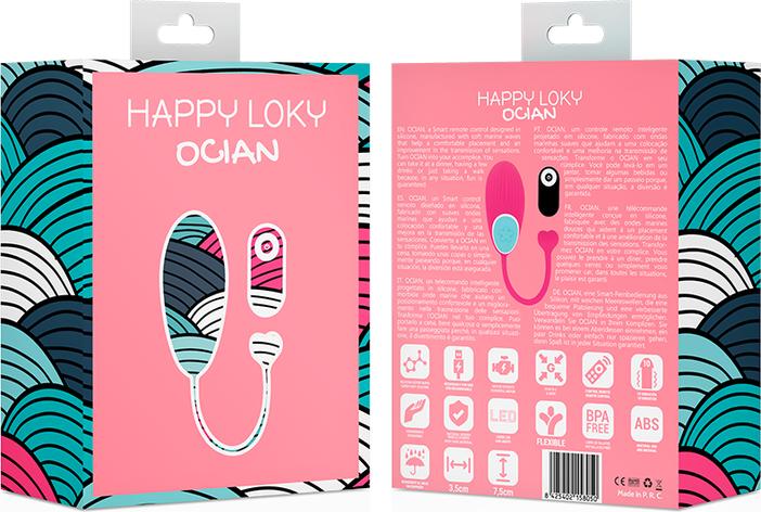 Actual product image Happy Loky Vibro egg "Ocian" with remote control
