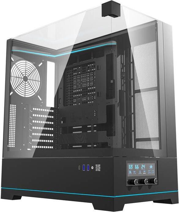Image du produit Darkflash Tech Darkflash DY450 boîtier d'ordinateur sans ventilateurs (noir) (mATX, ATX, ITX)
