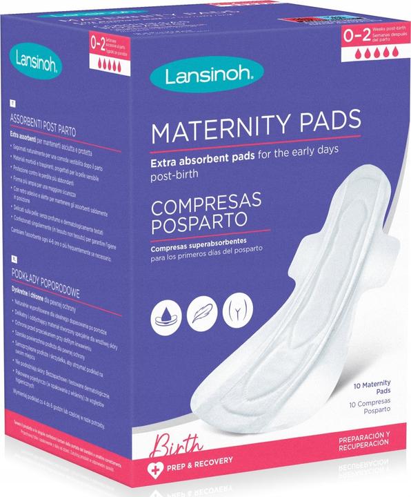 Image du produit Lansinoh Coussinets de maternité Après la naissance Extra Absorbant avec Ailes 10 count