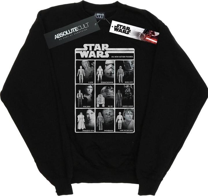 Actual product image Star Wars Mens Class Of Action Figures Sweatshirt (L)